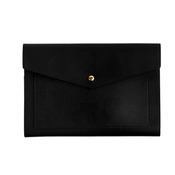 New Vegan Leather Portfolio Clutch - Picture 3 of 9